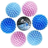 6 Packungen TrocknerbäLle,TrocknerbäLle FüR WäSchetrockner,WäScheball TennisbäLle Trockner,Daunenjacke Trocknerball,Waschmaschinen-WäScheball,Wiederverwendbar Waschkugel FüR FlüSsigwaschmittel