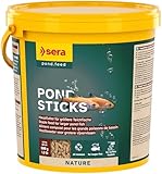sera Pond Sticks 3,8 L (600g) | Hauptfutter für Koi & große Goldfische | ohne Farb- & Konservierungsstoffe | leicht verdaulich & stärkt Abwehrkräfte | ganzjährige Fütterung | wasserbelastungsfrei