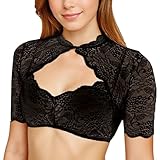 Neteson Dirndlbluse Damen Spitze Dirndlbluse Kurzarm Trachtenbluse Elegante Sexy Halbarm Dirndl Bluse Oktoberfest Tracht Transparent