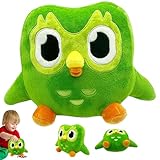 LUFEIS Green Owl Plush,Green Owl Plush Toy, 20 cm Eule Stofftier,Eule Plüschtier,Duo plüschtier,Cartoon Owl Throw Pillow Plush,Stuffed Owl Toy,Soft Owl Stuffed Animal,Soft Birthday Gifts Children Toy