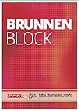 Brunnen 1052728 Briefblock / Schreibblock / Der Brunnen Block (A4, kariert, 50 Blatt, 70 g/m²)