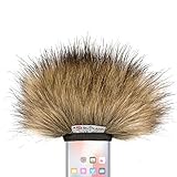 GUTMANN Mikrofon Windschutz für iPhone 17, 17 Pro, 17 Pro Max, Air, Handgefertigt in Deutschland (Modell Wolf)