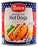 Meica American Style Hot Dogs Würstchen, 4er Pack (4 x 1650g)