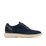 Clarks Herren Brantin Knit Oxford, Marineblau gestrickt, 47 EU
