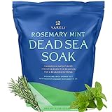 Yareli Dead Sea Bath & Foot Soak, Rosemary Peppermint Magnesium Bath Salt Flakes, Stronger Alternative to Epsom Salt, 5lb