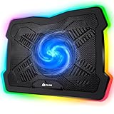 KLIM Ultimate Laptop Kühler + NEU 2024 + Gaming Laptop Cooling Pad + Stabiler RGB Laptop Ständer mit Lüfter + Kompatibel bis zu 17' + USB-Lüfter + Laptop Cooler Für PC Mac XboxOne PS5 PS4-kompatibel