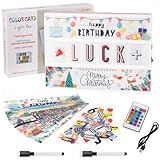 Light Box, LED-Lichtbox mit Farbwechsel, 16 Farben, mit 351 Etiketten und 2 Markern für die Dekoration von Haus, Schlafzimmer und Büro.