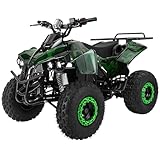 Actionbikes Motors Kinder Quad Elektro ATV S-10 | 𝟒𝟖 Volt 𝟭𝟬𝟬𝟬 Watt Motor bis 𝟐𝟬 km/h - Kinderquad - Pocket Quad - Miniquad - Scheibenbremsen - Für Kinder ab 8 Jahren (Camouflage lackiert)