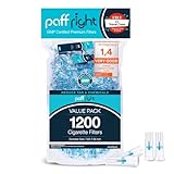 Paffright 1200 Zigarettenfilter Aufsatz, Filter Zigaretten, Anti Teerfilter für Zigaretten, Anti Teer Filter, Plastik Zigarettenfilter 8mm, Zigarettenspitze für Regular