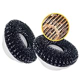 Synoshi Stahlbürstenköpfe (2 Stück) für elektrische Scheuersaugmaschine | Entwickelt für schwere Reinigungsaufgaben