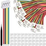Xiatiaosann 40 Stück JST PH 2.0 4-poliger Stecker männlich mit 15 cm Kabel und weiblicher Micro JST PH 2 mm 4-poliger Stecker für Flugzeug-Quadcopter-Spielzeug-PCB-Bedienfeld