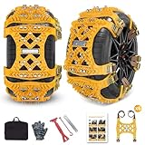 Schneeketten, 6 Stück Universal Schneeketten für Auto, SUV Reifen Anti Schneeketten Snow Chains für Eis, Schnee und matschigen Straßen (Reifenbreite 165mm-265mm/6.5-10.4'')