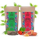 Zweierpack Guayusa Pachamama | Guayusa Pachamama Energia und Pure | Traditioneller Guayusa Tee und mit Guarana | Bio Ilex guayusa | Natürliches Koffein | Kaffeealternative | 2x500g | 1kg