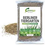 2,5kg Rasensamen Berliner Tiergarten I Rasensamen schnellkeimend für 100m² I robuster Universalrasen Zierrasen Rasen Nachsaat I Greenyp Grassamen Rasensaat Gras - ideal als Neu- und Nachsaat.