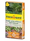 Floragard Kübelpflanzenerde mediterran 40 L - Spezialerde für große Kübel, Zitruspflanzen, Oleander, Oliven - auch für Dachgärten