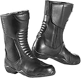 Bogotto Zora wasserdichte Damen Motorradstiefel, schwarz, 38
