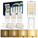 QOJUX G9 LED Warmweiß Dimmbar, 3W 480LM Energieeffizienzklasse C LED Leuchtmittel Ersatz für 40W 50W Halogenlampe, 2700K G9 Glühbirne Kein Flackern, AC 220-240V, Enegiesparende Kleine Lampe 5 Stück