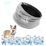 YZROHYI Kühlhalsband für Hunde 45x13 cm,Kühl Halstuch Hund Kühltuch,Dog Cooling Scarf,Kühlende Halstücher Hund Kühlender Kragen Unterwegs,Bandana Kühlendes Hundehalsband,Kühlung für Hunde im Sommer