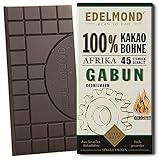 Gabun 100% Bitter - Schokolade/Low Cadmium Tafel/Aus gerösteten Kakaobohnen herb, pur VEGAN ohne Emulgator