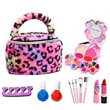 Schminkkoffer für Kinder, waschbarer Schminkkoffer für Nachahmungsspiele | 22-teilig für – für 3 bis 12 Jahre, Rollenspiel zu Hause, Geschenk zum Geburtstag, Weihnachten