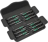 Wera Kraftform Micro Elektroniker Schraubendrehersatz, 12-teilig, Mehrfarbig, 05073675001