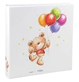 IDEAL TREND Cat & Bears Fotoalbum 30x30 cm 100 weiße Seiten Baby Kinder Foto Album Fotobuch: Farbe: Ballon
