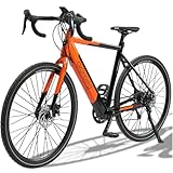 Txed Urbanes Rennrad-E-Bike mit 36 V/7,8 Ah Akku | Bafang Mini-Heckmotor | Mechanische Scheibenbremsen nach europäischem Standard | Unisex-Rennrad-E-Bike