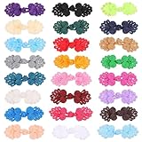 NOLITOY 25 Stück Chinesische Knöpfe mit Knoten Filigrane Nähverschluss Accessoires Buntes Selbstgemacht Nähzubehör für Kleidung und Basteln Zufällige Farbe