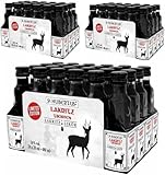 St HUBBEERTUS Lakritz-Likör – 24 x 0,02 L | Kräuterlikör mit Lakritzgeschmack | 16 % vol | Portionsflaschen, 3 Er