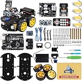 ELEGOO Smart Robot Car Kit V4.0 Kompatibel mit Arduino IDE Elektronik Baukasten mit Kamera, UNO R3, Line Tracking Modul, Ultraschallsensor, Auto Roboter Spielzeug für Kinder