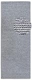Villeroy & Boch Wollteppich Francois - Natur Wohnzimmerteppich - Handgewebt & Natürlich - Boho Teppich Wolle für Wohnzimmer, Schlafzimmer, Esszimmer, Flur, Küche – Silber, 80x200cm