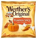 Werther's Original Pumpkin Spice Soft Caramel (1 x 180 g) – weiche Sahnetoffees mit Kürbiskuchen-Zimt-Geschmack – Limited Edition