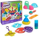 Kinetic Sand Ultimate Sandisfying Set - 907 g original magischer kinetischer Sand aus Schweden in 3 Farben, 10 Werkzeuge zum Formen, Schneiden und Fließen lassen für Indoor-Sandspielspaß, ab 3 Jahren