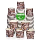 Espresso Pappbecher 80ml 3 Oz mit Kaffeebohnenmuster - 100x Top Qualität ISO 9001 becher