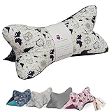 Leseknochen Nackenkissen Maritim bequem und waschbar! Handgestopft und genäht in Deutschland - Nutzbar als Nackenrolle Kissen Nackenrolle (Weltenbummler Blau)