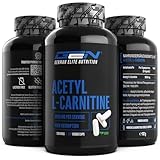 Acetyl L-Carnitin 3000 mit 250 Kapseln - 3000 mg pro Tagesportion - Premium: L-Carnitine als Acetyl Form - Hochdosiert - Laborgeprüfte Qualität - Vegan