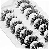 Beaupretty 7 Paare Natürliche Falsche Wimpern Wiederverwendbare Wimpernverlängerungen für Damen für Besondere Anlässe Leicht und Komfortabel zu Tragen