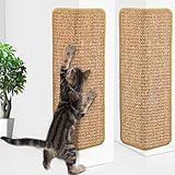 GBLAVM Kratzmatte Katze Sisal, Kratzbretter Katze 30x60cm,kratzpappe für Katzen,kratzbretter Katze,kratzbretter Katze an Wand/Sofa/Bett,kratzmöbel schutzung,cat Scratcher(1 Stück)