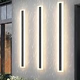 LED Solar Wandleuchte Outdoor Gartenleuchte Akkulampe IP67 wasserdichte Terrassenbeleuchtung Aluminium für Tür Fronteingang