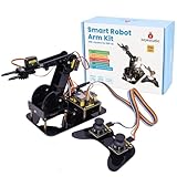 KEYESTUDIO ESP32 Smart Robot Arm Kit für Arduino mit Joystick, DIY Programmierroboter Bauset für Bildung, 4DF Roboterarm für Jugendliche und Erwachsene