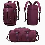 MarKra Germany -42L- Sporttasche mit Rucksackfunktion mit Schuhfach Nassfach Rucksack Turnbeutel für Sport, Fitness, Schwimmen & Reisen - Trainingstasche, Gym Bag