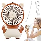 Generisch Persönlicher Ventilator,Tragbarer Tischventilator | USB Stromversorgung Leise Tragbar Für Outdoor Schule Zuhause Camping Wandern