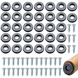 32 Stück Möbelgleiter für Stühle, Teflongleiter, Geeignet für Tische, Stuhlgleiter für Möbel mit Schraubmontage