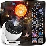 Mexllex Sternenhimmel Projektor, Projektor Lampe Sternenhimmel mit 13 Planeten Discs, LED Sternenhimmel Projektor für Kinder Erwachsene/Schlafzimmer/Party/Decke