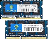 Rasalas DDR3 16GB Kit (2x8GB) DDR3 1600MHz PC3L-12800 16GB DDR3 Non ECC Unbuffered 1.35V CL11 2Rx8 Dual Rank SODIMM Laptop Arbeitsspeicher