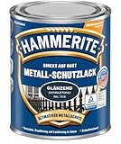 Hammerite Metallschutzlack Glänzend, 3in1- Rostschutz, Anthrazitgrau, 250 ml