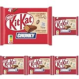Nestlé KitKat ChunKy Classic Schokoriegel, Knusper-Riegel mit Milchschokolade und knuspriger Waffel, 5er Pack (à 4 x 40g)