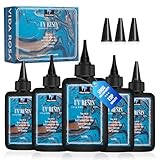 VIDA ROSA 500G UV-Harz Upgrade-Set mit hoher Glanz, hoher Härte und schnelldurchtrocknendem Epoxidharz, geeignet für Beschichtung, Gießen, Armbänder, Schmuckherstellung und DIY-Kunsthandwerk.