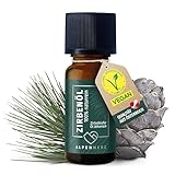 Alpenherz Zirbenöl 10 ml - 100% naturrein, ätherisches Zirbelkieferöl aus Österreich für Duftöl Raumduft Duftlampe Zirbenwürfel Diffuser Zirbe Lufterfrischer Zirbelkiefer Öl Geschenke