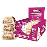 MaxiNutrition Creamy Core Bar Blueberry Muffin, 12x45g Filled-Protein-Riegel, 33% Eiweißgehalt 15g je Riegel, low Sugar (1,9g), ohne Zuckerzusatz, ohne künstliche Aromen, Born & Developed in Germany